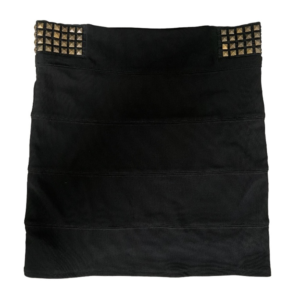 Forever 21 black studded mini skirt size large